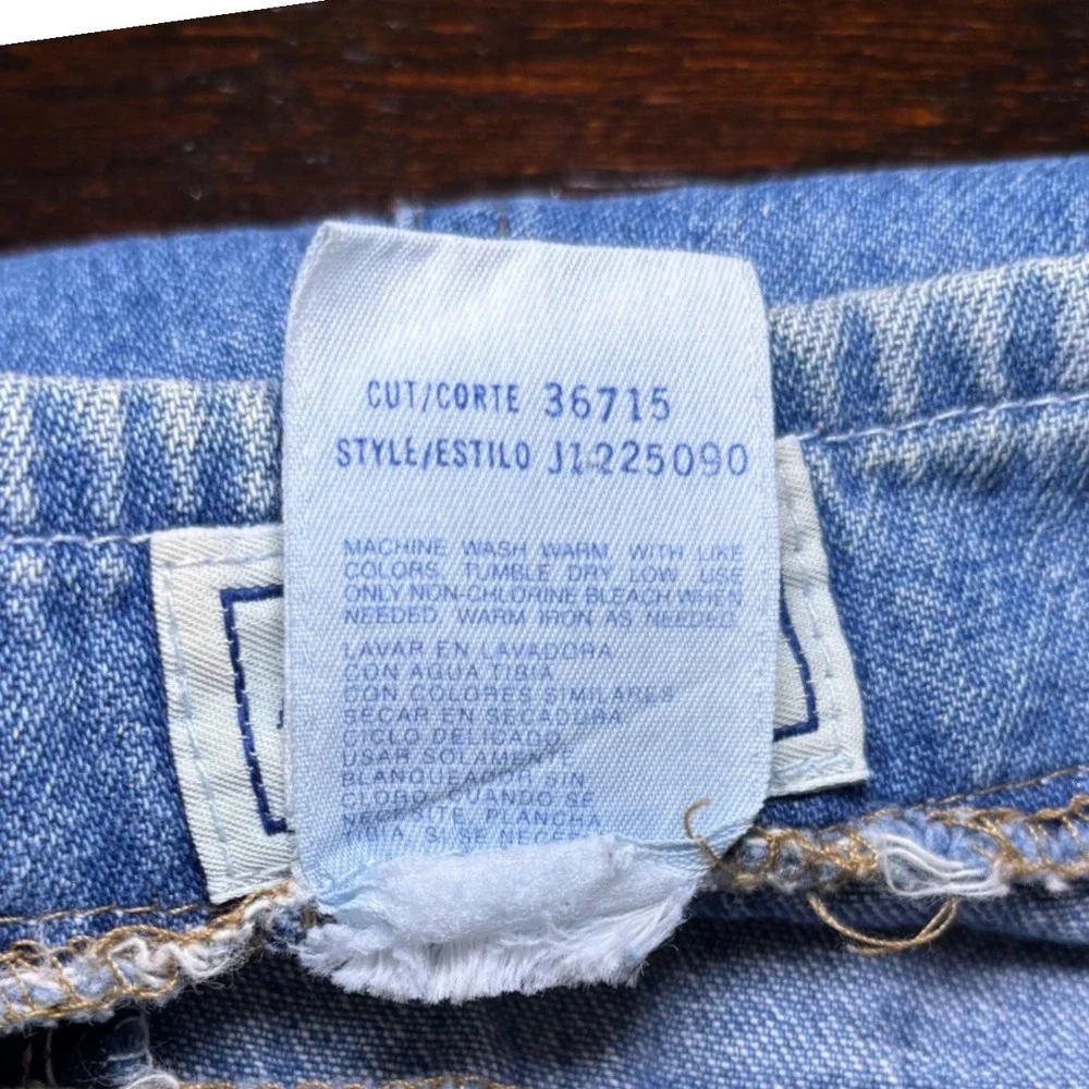 Y2K Arizona Vintage Denim Skort Medium Wash Button Wrap Sz 13 Retro Indie Preppy